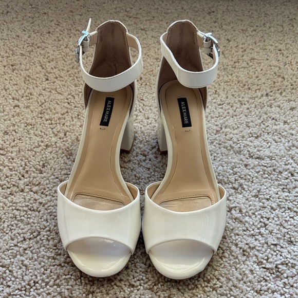 Alex Marie Shoes - Alex Marie Cream Ankle Strap Heels
